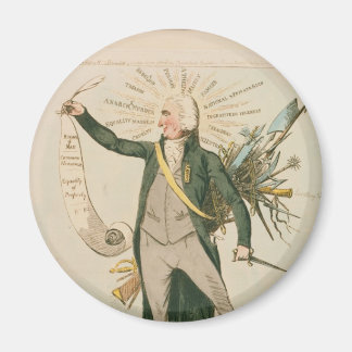 Thomas Paine Politischer Cartoon Magnet