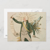 Thomas Paine Politischer Cartoon Postkarte (Vorne/Hinten)