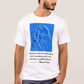 Thomas Paine Portrait und Zitat T-Shirt