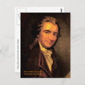 Thomas Paine - Postcard Postkarte (Vorne/Hinten)