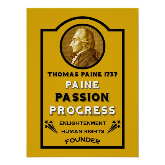 Thomas Paine Poster (Vorderseite)