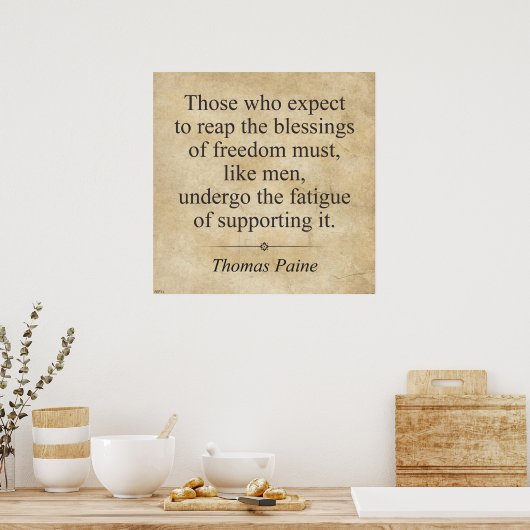 Thomas Paine Poster (Küche)