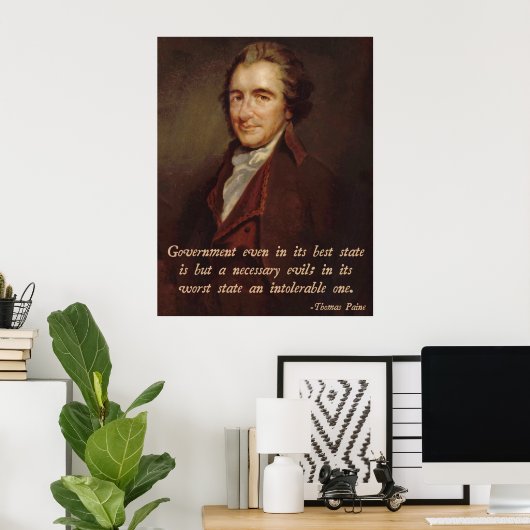 Thomas Paine Poster (Heimbüro)