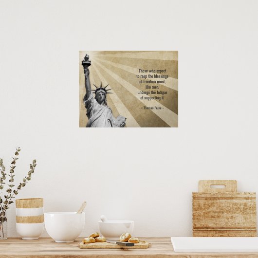 Thomas Paine Quote Poster (Küche)