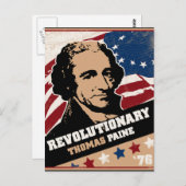 Thomas Paine Revolutionäre Postkarten (Vorne/Hinten)