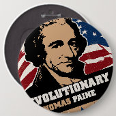 Thomas Paine-Revolutionärs-Knopf Button (Vorne & Hinten)