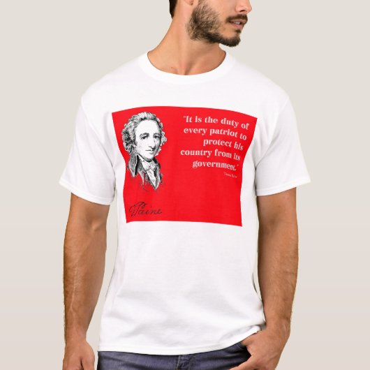 Thomas Paine T-Shirt (Vorderseite)