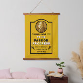 Thomas Paine Wandteppich Mit Holzrahmen (Schlafzimmer)