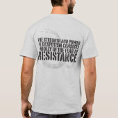 Thomas Paine Widerstand Zitat T-Shirt (Rückseite)