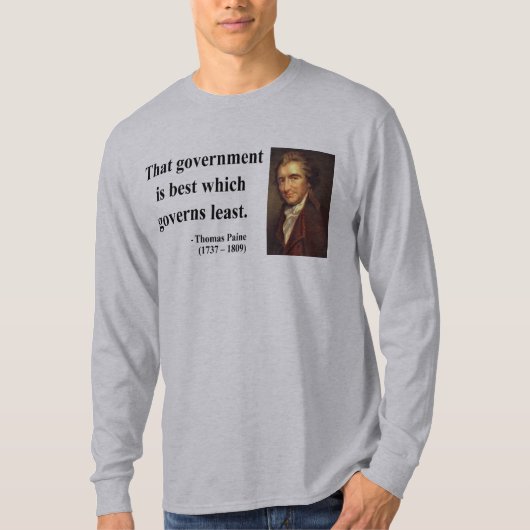 Thomas Paine-Zitat 1b T-Shirt (Vorderseite)