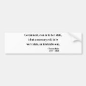 Thomas Paine-Zitat 2a Autoaufkleber (Vorne)