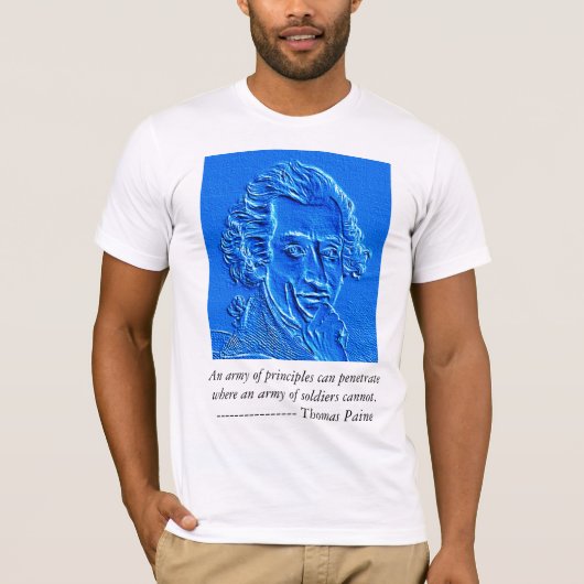Thomas Paine Zitat T-Shirt (Vorderseite)