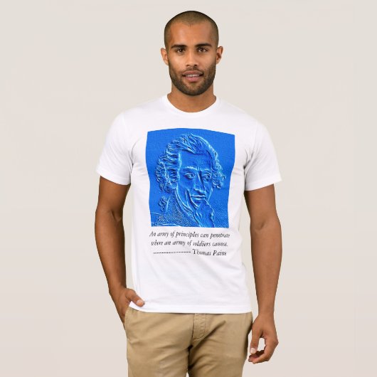 Thomas Paine Zitat T-Shirt (Vorne ganz)