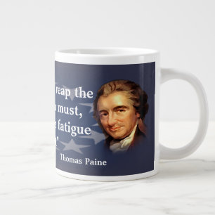 Thomas Paine Zitat über den Segen der Freiheit Jumbo-Tasse