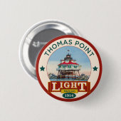 Thomas Point Lighthouse Button (Vorne & Hinten)