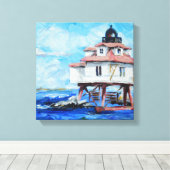 Thomas Point Lighthouse Leinwanddruck (Insitu (Holzboden))