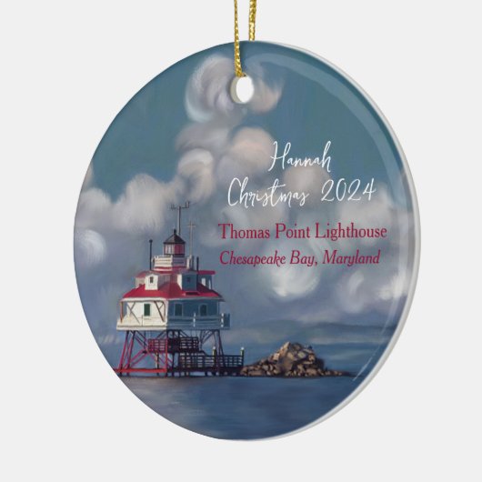 Thomas Point Lighthouse Personalisiert Ornament (Links)