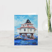 Thomas Point Lighthouse Psalm 43:3 Karte (Vorderseite)