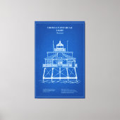 Thomas Point Shoal Lighthouse - Maryland - AD Leinwanddruck (Vorderseite)