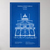 Thomas Point Shoal Lighthouse - Maryland - AD Poster (Vorne)