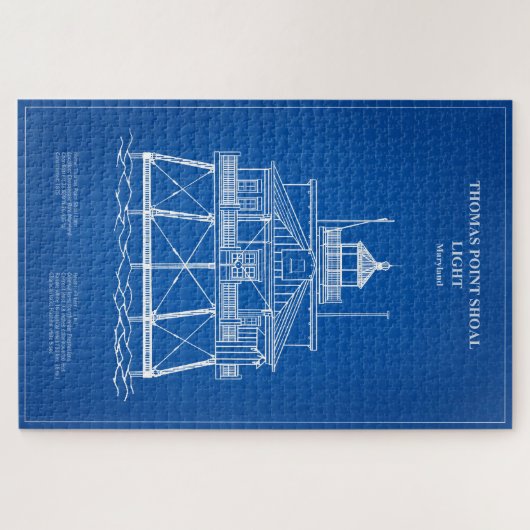 Thomas Point Shoal Lighthouse - Maryland - AD Puzzle (Horizontal)