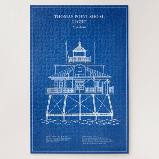 Thomas Point Shoal Lighthouse - Maryland - AD Puzzle (Vertikal)