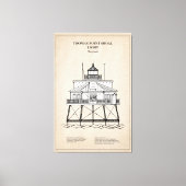 Thomas Point Shoal Lighthouse - Maryland - SBD Leinwanddruck (Vorderseite)