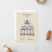 Thomas Point Shoal Lighthouse - Maryland - SBD Mitteilungskarte (Vorderseite/Rückseite Beispiel)
