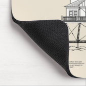 Thomas Point Shoal Lighthouse - Maryland - SBD Mousepad (Ecke)