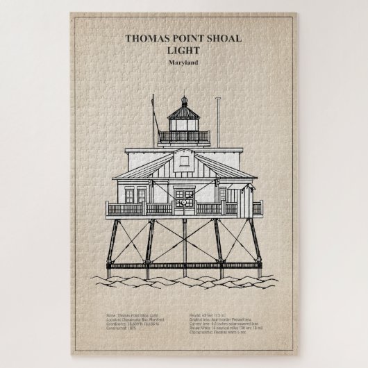 Thomas Point Shoal Lighthouse - Maryland - SBD Puzzle (Vertikal)