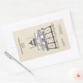 Thomas Point Shoal Lighthouse - Maryland - SBD Rechteckiger Aufkleber (Umschlag)