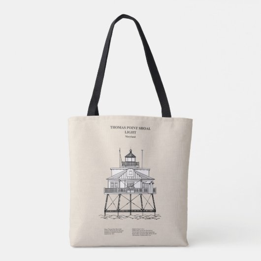 Thomas Point Shoal Lighthouse - Maryland - SBD Tasche (Rückseite)