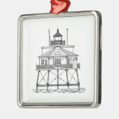 Thomas Point Shoal Lighthouse Ornament Aus Metall (Links)