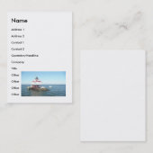 Thomas-Punkt-Leuchtturm 9-7-08 Visitenkarte (Vorne/Hinten)