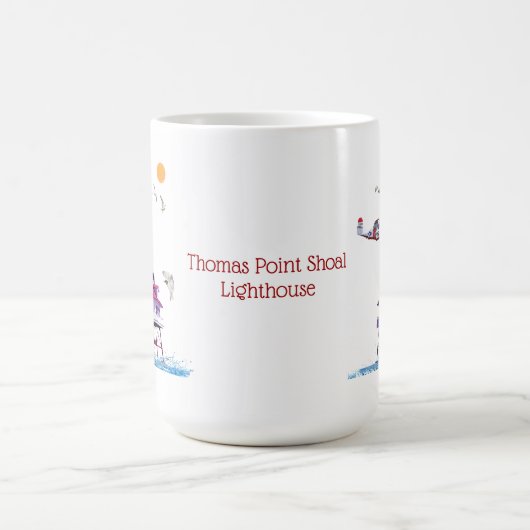Thomas-Punkt-Masse-Leuchtturm-Tasse Kaffeetasse (Mittel)