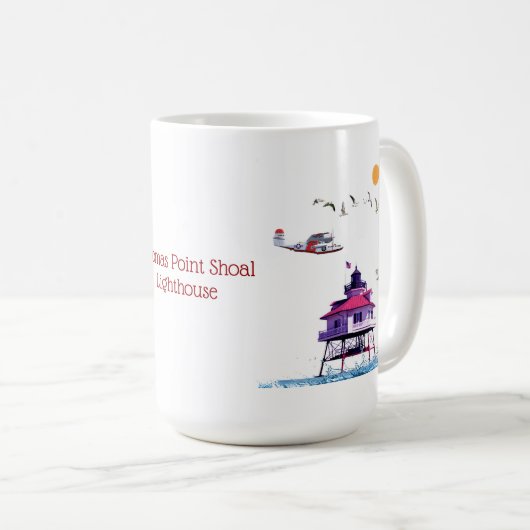 Thomas-Punkt-Masse-Leuchtturm-Tasse Kaffeetasse (VorderseiteRechts)