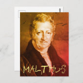 Thomas R. Malthus Postcard Postkarte (Vorne/Hinten)