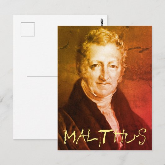 Thomas R. Malthus Postcard Postkarte (Vorne/Hinten)