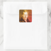Thomas R. Malthus Square Sticker (Tasche)