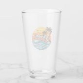 Thomas Retro Sonnenuntergang Name Design Glas (Rückseite)