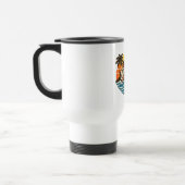 Thomas Retro-Sonnenuntergangs-Name-Design Reisebecher (Links)