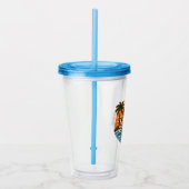 Thomas Retro Sunset Name Design Acryltrinkbecher (Rechts)