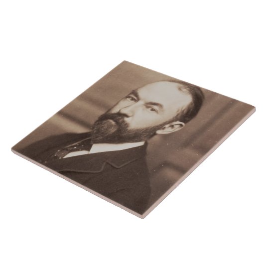 Thomas robust (1840-1928) (Sepia-Foto) Fliese (Seite)