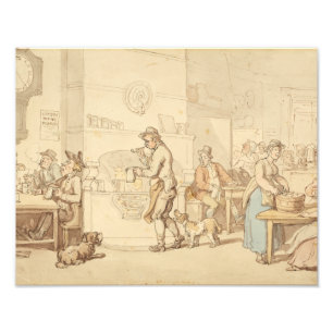 Thomas Rowlandson - Inneres eines Gasthauses Fotodruck