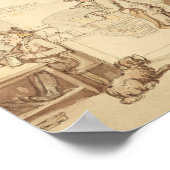 Thomas Rowlandson - Inneres eines Gasthauses Poster (Ecke)