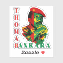Thomas Sankara Aufkleber – Panafrikanischer Revolu