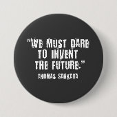 Thomas Sankara Black/White Button (Vorderseite)
