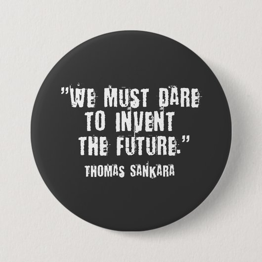 Thomas Sankara Black/White Button (Vorderseite)
