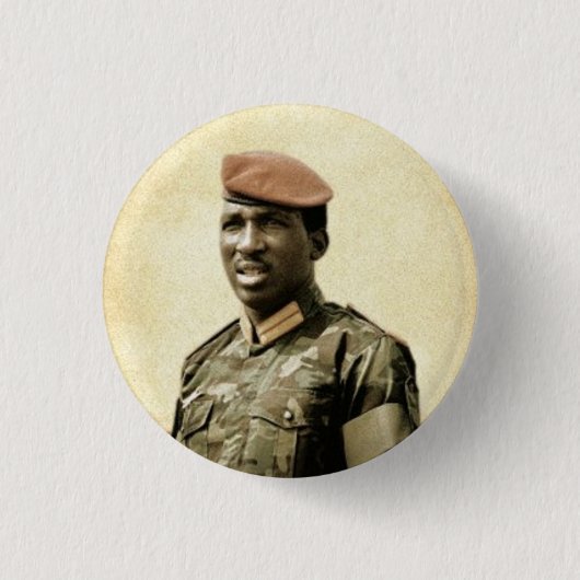 Thomas Sankara - Burkina Faso - afrikanischer Button (Vorderseite)