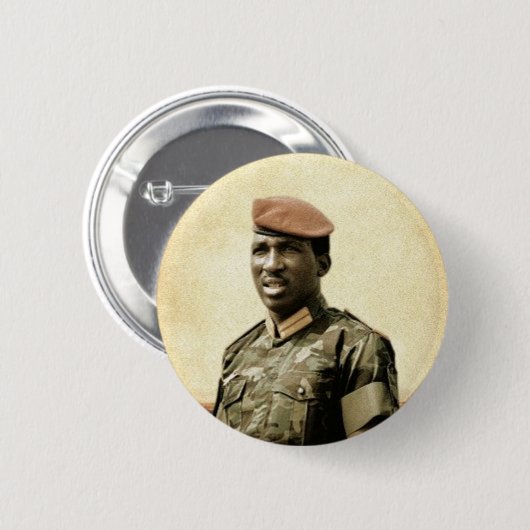 Thomas Sankara - Burkina Faso - afrikanischer Button (Vorne & Hinten)